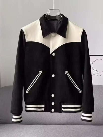 Good Boy S01 Park Bo-gum Varsity Jacket - Winterwhirl Premium