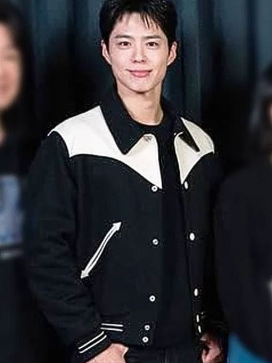 Good Boy S01 Park Bo-gum Varsity Jacket - Winterwhirl Premium