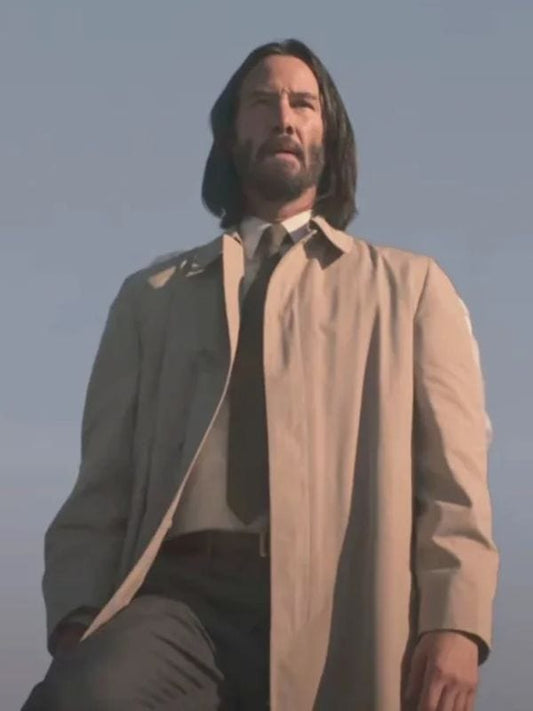Good Fortune 2025 Keanu Reeves Beige Coat
