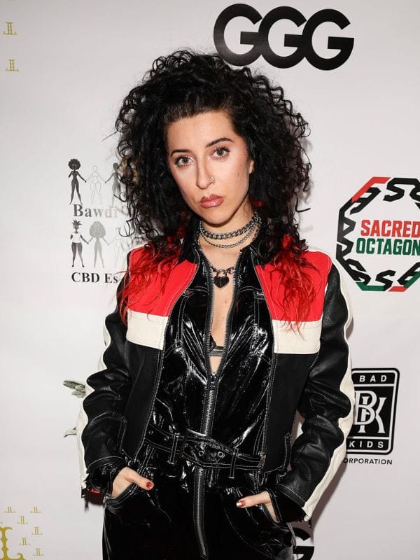 Grammy After Party 2026 Izzy T Leather Jacket Multicolor