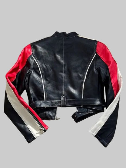 Grammy After Party 2026 Izzy T Leather Jacket Multicolor
