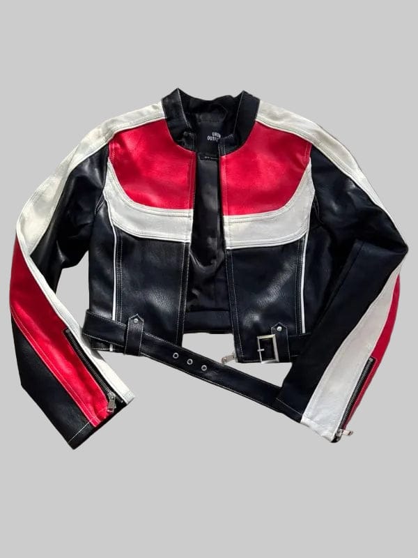 Grammy After Party 2026 Izzy T Leather Jacket Multicolor