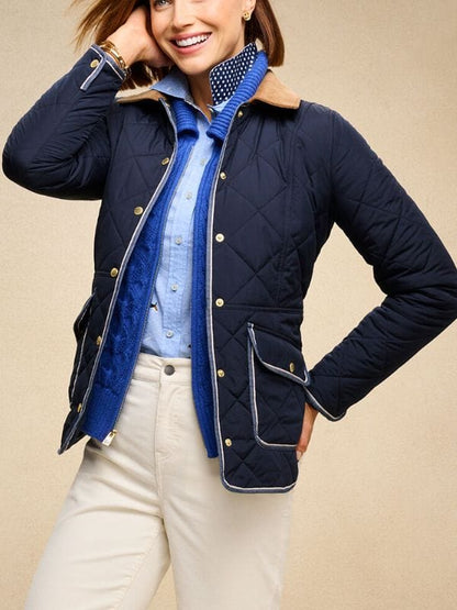Grosse Pointe Garden Society S01 Catherine Blue Quilted Jacket Grosse Pointe Garden Society S01 Catherine Blue Quilted Jacket