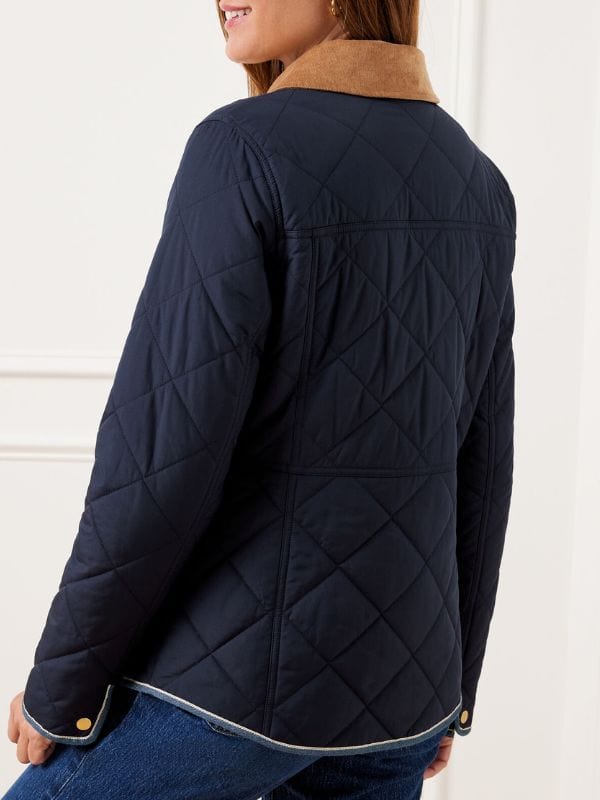 Grosse Pointe Garden Society S01 Catherine Blue Quilted Jacket Grosse Pointe Garden Society S01 Catherine Blue Quilted Jacket