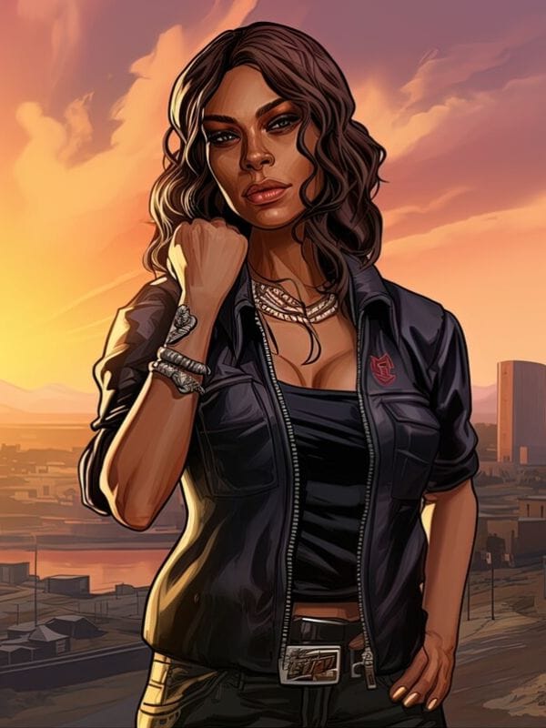 GTA 6 Lucia Caminos Black Jacket