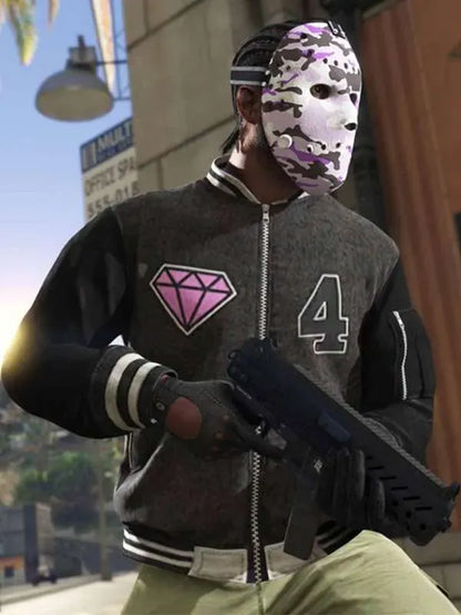 GTA 6 Panther Varsity Jacket