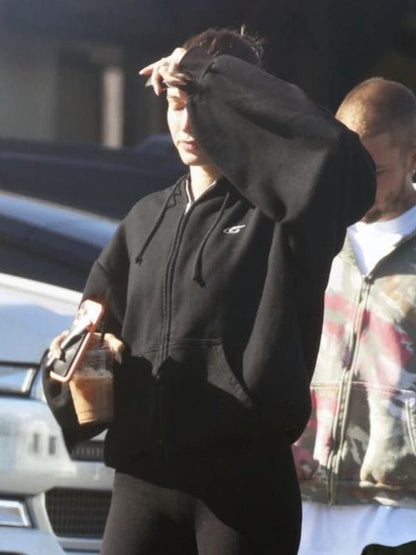 Hailey Bieber Palm Springs Hoodie Black