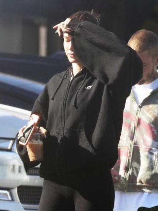 Hailey Bieber Palm Springs Hoodie Black