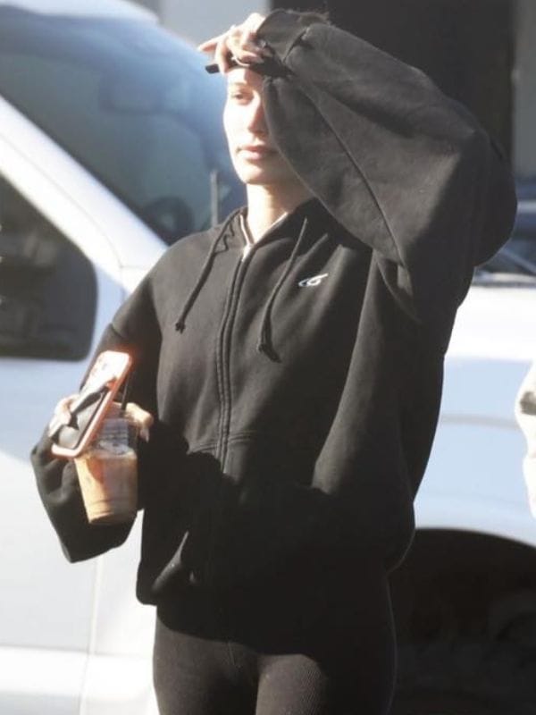 Hailey Bieber Palm Springs Hoodie Black