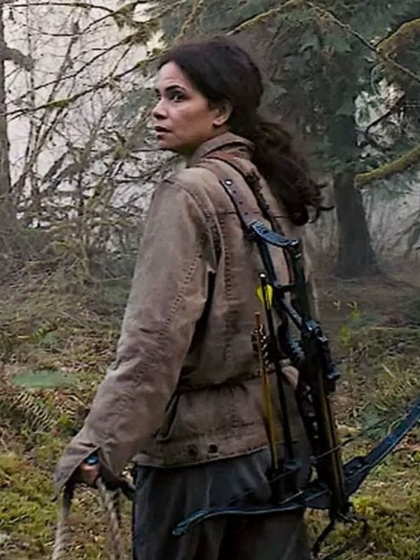 Halle Berry Never Let Go 2024 Beige Jacket