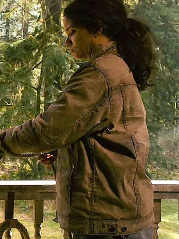 Halle Berry Never Let Go 2024 Beige Jacket