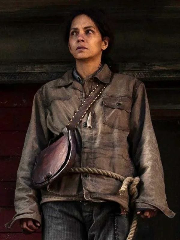 Halle Berry Never Let Go 2024 Beige Jacket