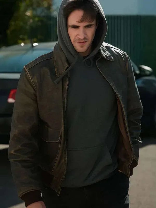 Halloween Aftermath Ryan Jaske Brown Leather Jacket