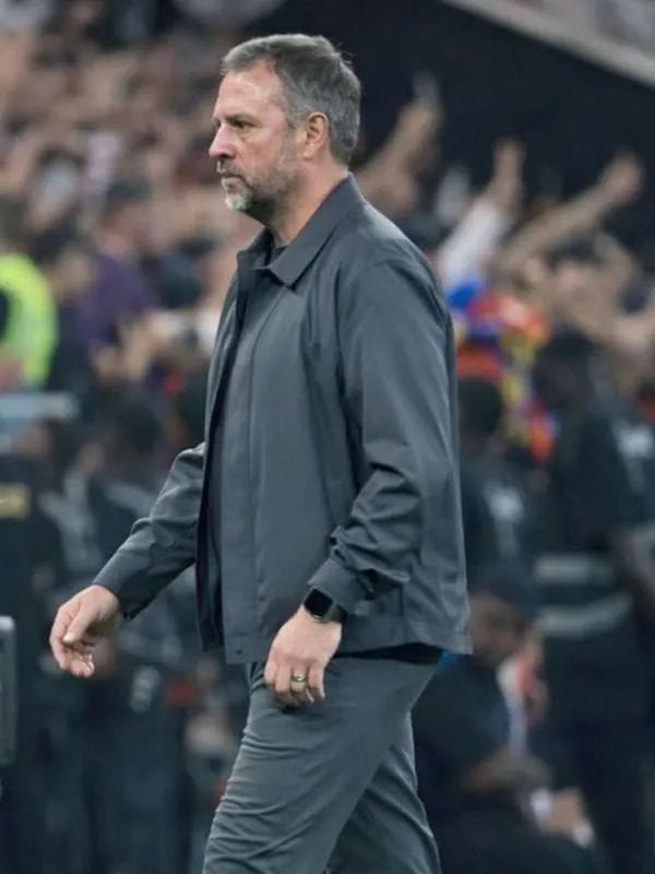 Manager Hansi Flick 2026 Grey Cotton Jacket
