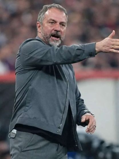 Manager Hansi Flick 2026 Grey Cotton Jacket