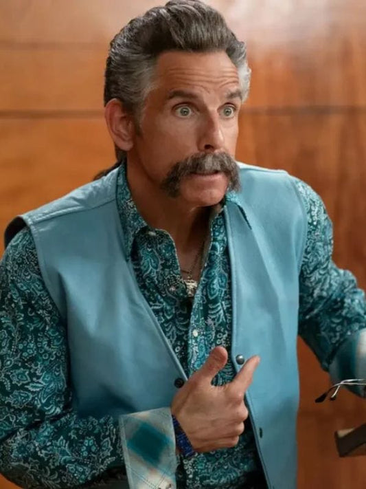 Happy Gilmore 2 Ben Stiller Blue Vest - Shop Now