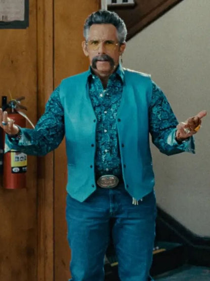 Happy Gilmore 2 Ben Stiller Blue Vest - Shop Now