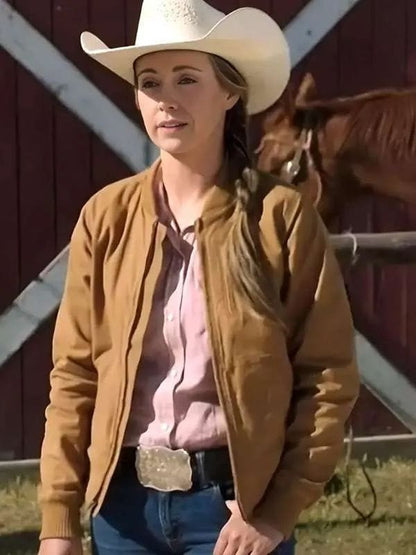 Heartland Season 19 Amber Marshall Bomber Jacket