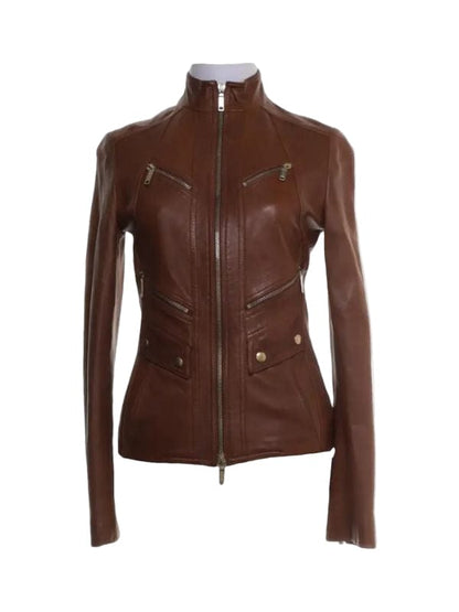 Helen Hunt Hacks S04 Brown Leather Jacket