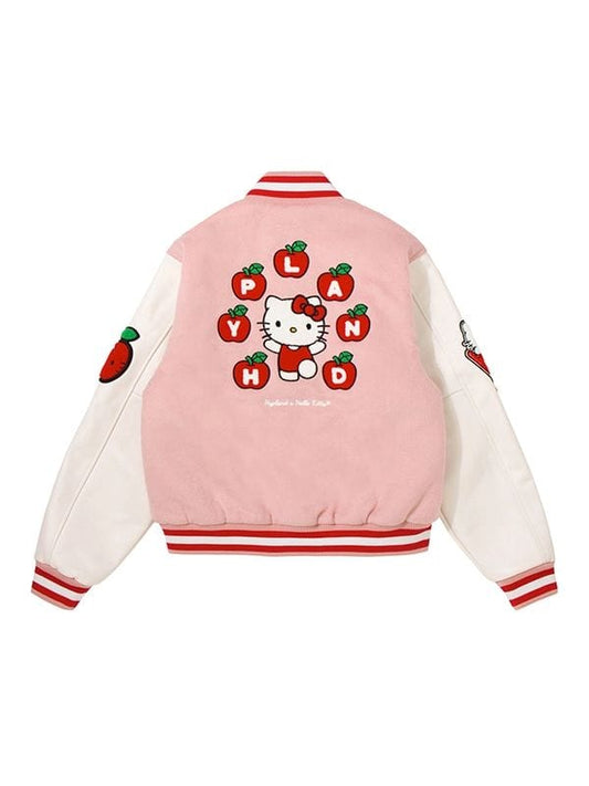 Hello Kitty Varsity Jacket | Hypland X Apples Varsity Jacket