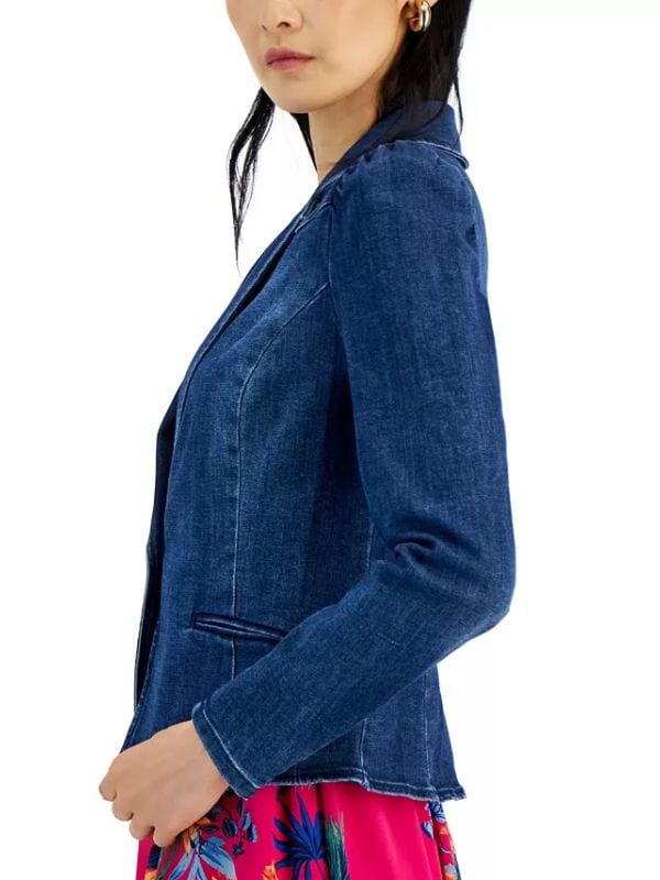 High Potential Kaitlin Olson Denim Blazer Morgan High Potential Kaitlin Olson Denim Blazer