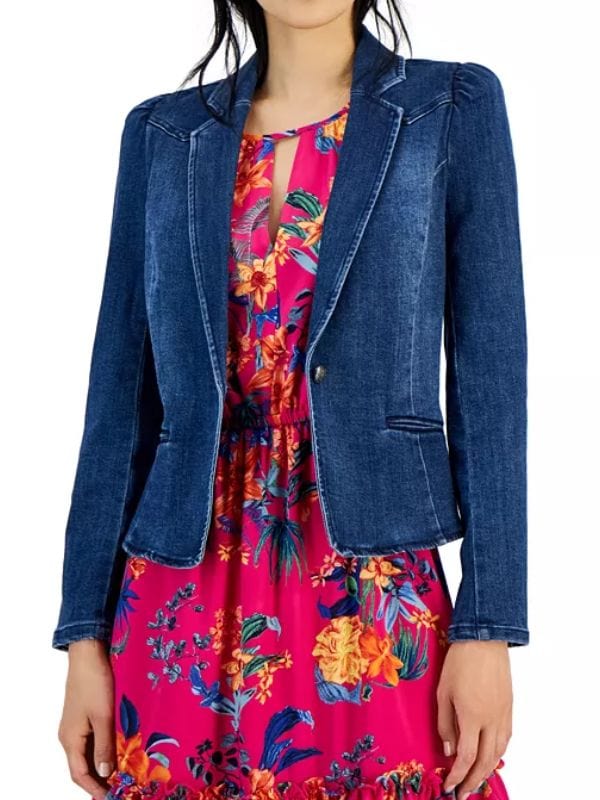 High Potential Kaitlin Olson Denim Blazer Morgan High Potential Kaitlin Olson Denim Blazer
