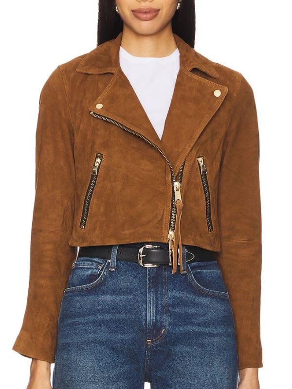 High Potential S01 Daphne Brown Suede Jacket