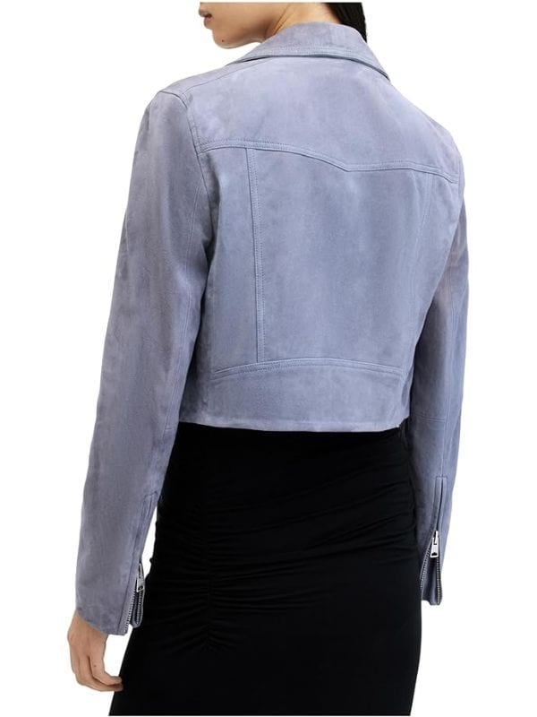 High Potential S01 Daphne Grey Suede Jacket