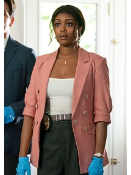High Potential S02 Javicia Leslie Pink Blazer