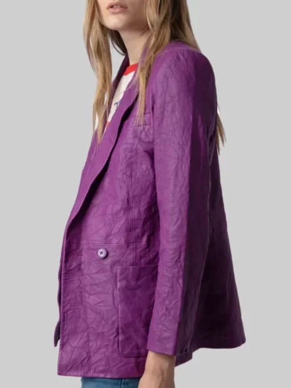 High Potential S02 Kaitlin Olson Purple Blazer