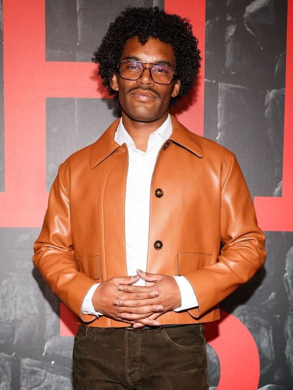 High Risk FW26 Blest Jones Leather Jacket Brown