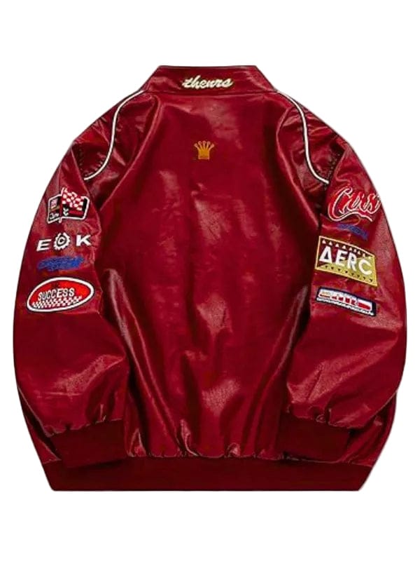 High Risk FW26 Jessica Wickham Leather Jacket Red