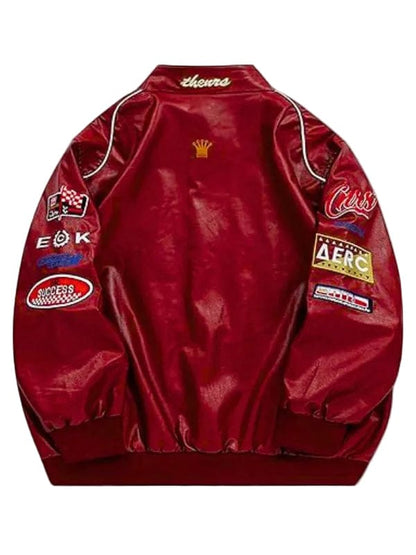 High Risk FW26 Jessica Wickham Leather Jacket Red