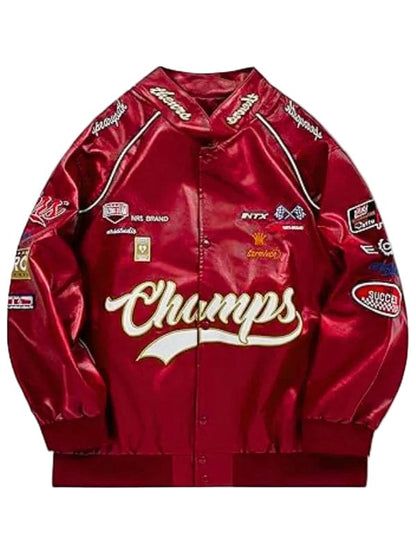 High Risk FW26 Jessica Wickham Leather Jacket Red