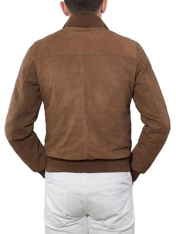 Hotel Costiera S01 Jesse Williams Brown Suede Jacket