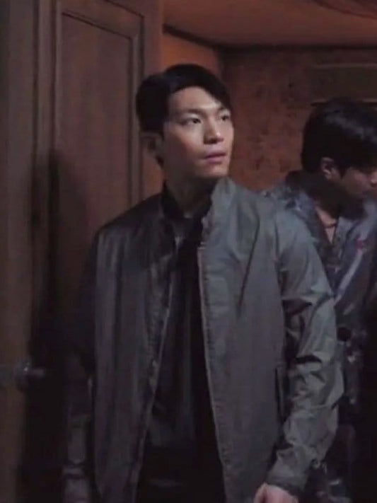 Hwang Jun-ho Squid Game Grey Jacket