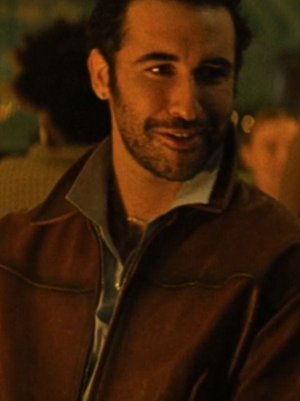 I Love LA S01 Jordan Firstman Leather Jacket Brown