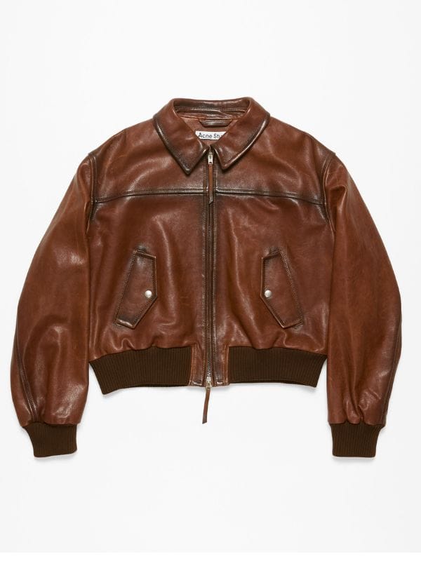 I Love LA S01 Jordan Firstman Leather Jacket Brown