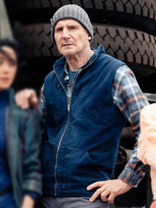 Ice Road Vengeance Liam Neeson Blue Vest - Winterwhirl