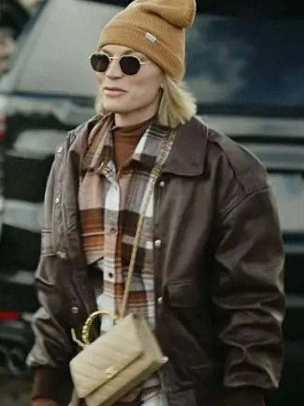 In The City S01 Lindsay’s Brown Leather Jacket