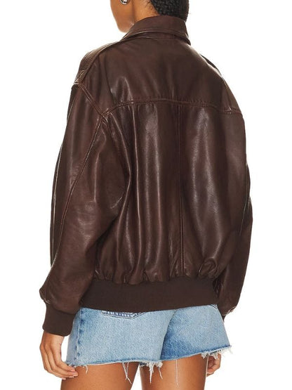 In The City S01 Lindsay’s Brown Leather Jacket