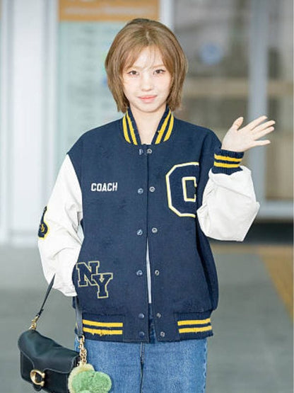 Incheon Airport 2026 Soyeon Varsity Jacket Blue
