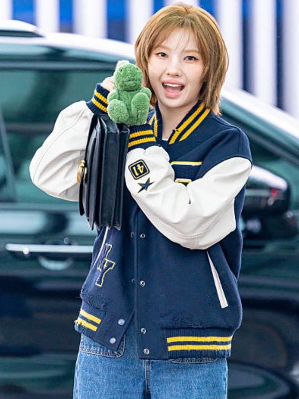 Incheon Airport 2026 Soyeon Varsity Jacket Blue