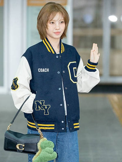 Incheon Airport 2026 Soyeon Varsity Jacket Blue
