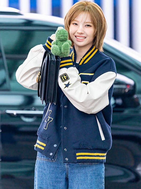 Incheon Airport 2026 Soyeon Varsity Jacket Blue