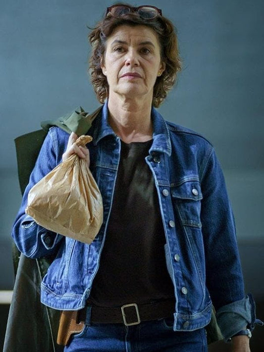 Intraçables S01 Irène Jacob Denim Jacket Blue