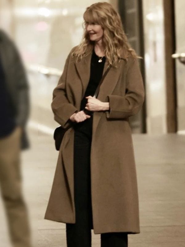 Is This Thing On Laura Dern Brown Coat