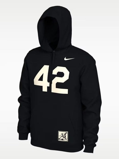 Jackie Robinson Sportswear Club Hoodie Black