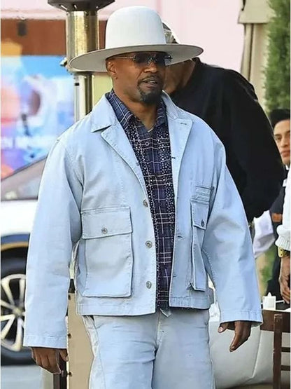 Jamie Foxx LA 2025 Jacket White