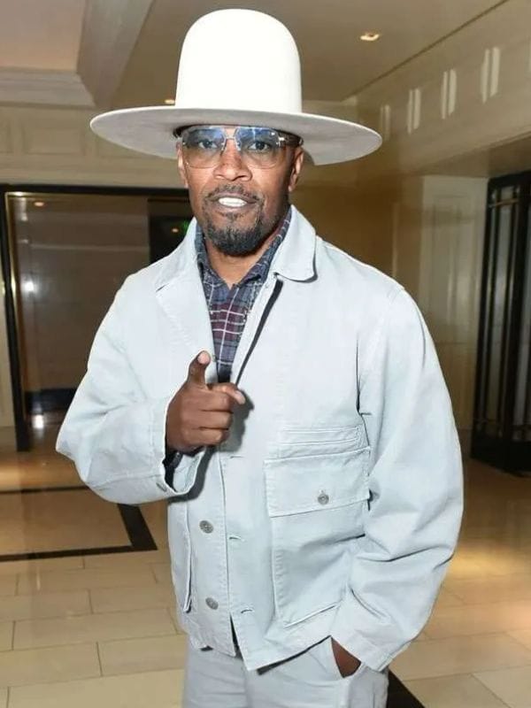 Jamie Foxx LA 2025 Jacket White